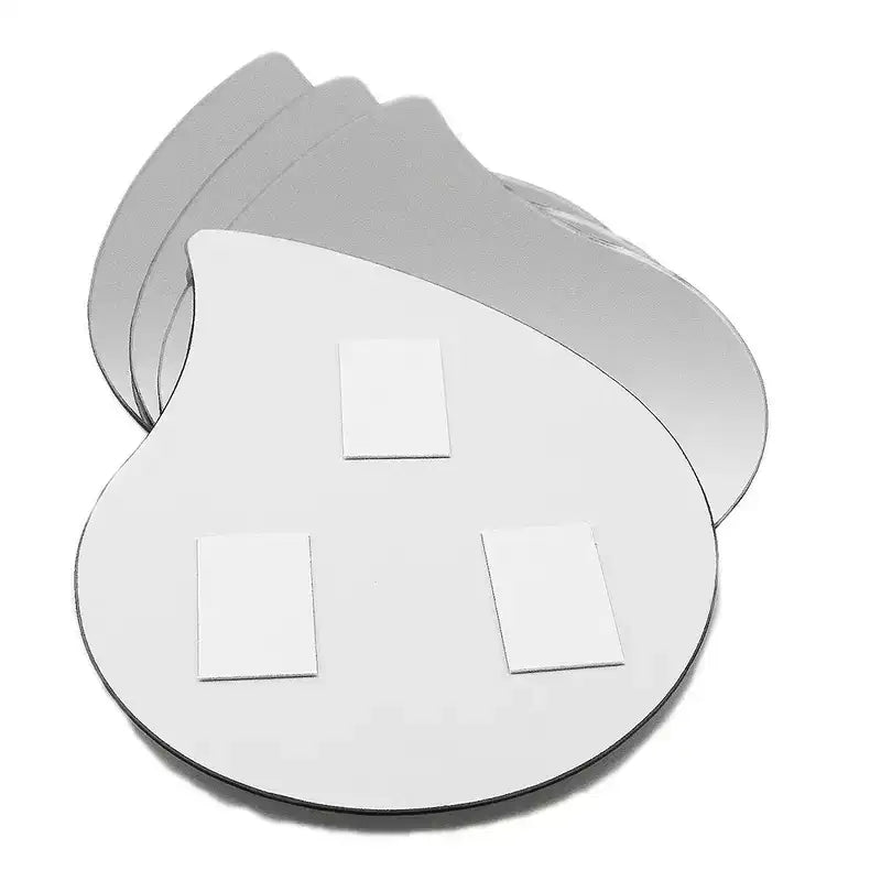 Evideco Articles ménagers français - Lot de 4 petits miroirs décoratifs autocollants – Disponibles en 8 formes uniques
