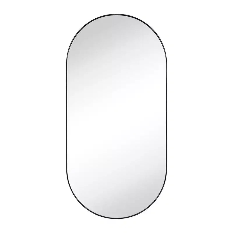 TEHOME Daisy-Mai Armoire à Pharmacie Encastrée Ovale en Métal avec Miroir