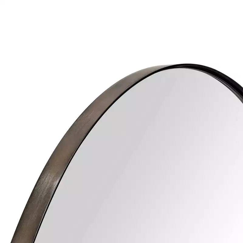 TEHOME Daisy-Mai Armoire à Pharmacie Encastrée Ovale en Métal avec Miroir