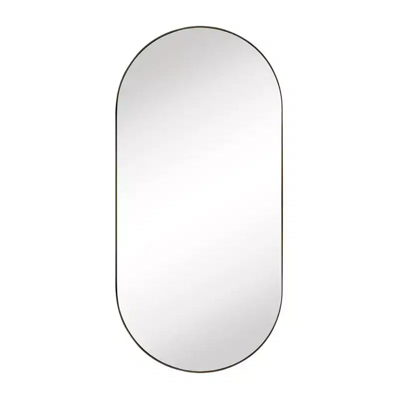 TEHOME Daisy-Mai Armoire à Pharmacie Encastrée Ovale en Métal avec Miroir