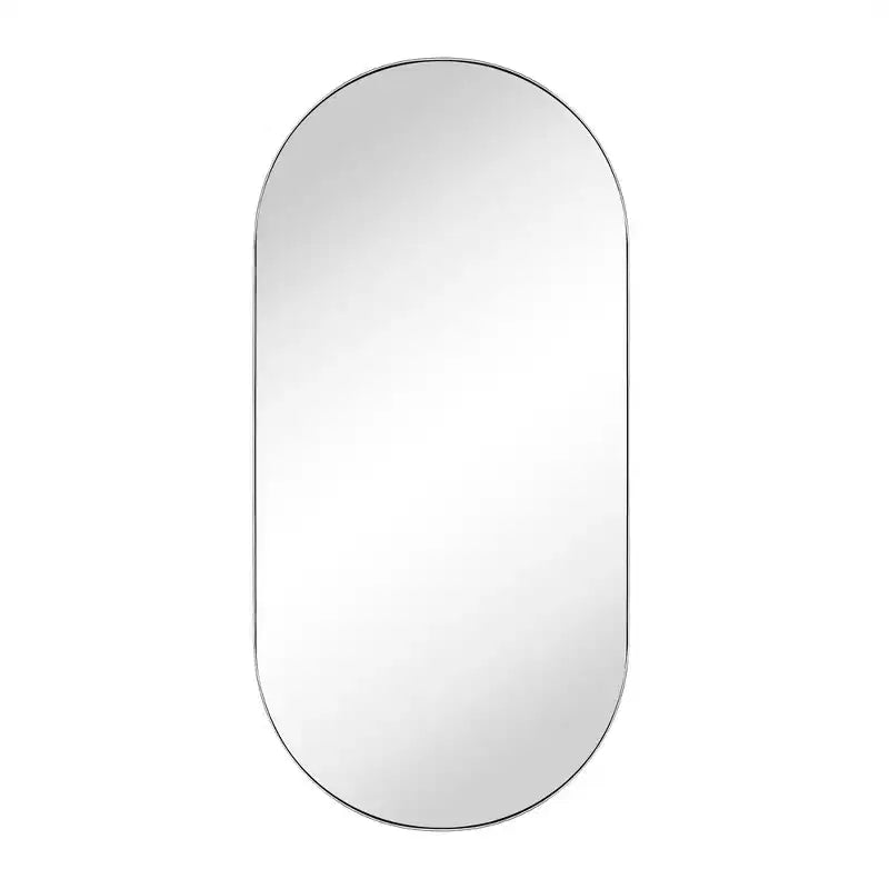 TEHOME Daisy-Mai Armoire à Pharmacie Encastrée Ovale en Métal avec Miroir