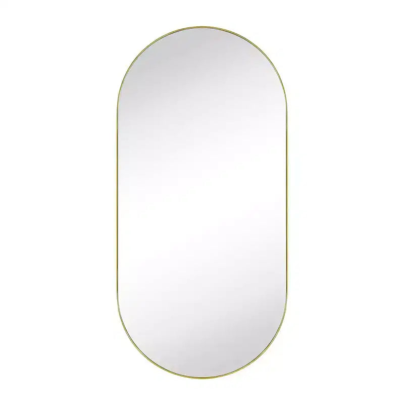 TEHOME Daisy-Mai Armoire à Pharmacie Encastrée Ovale en Métal avec Miroir