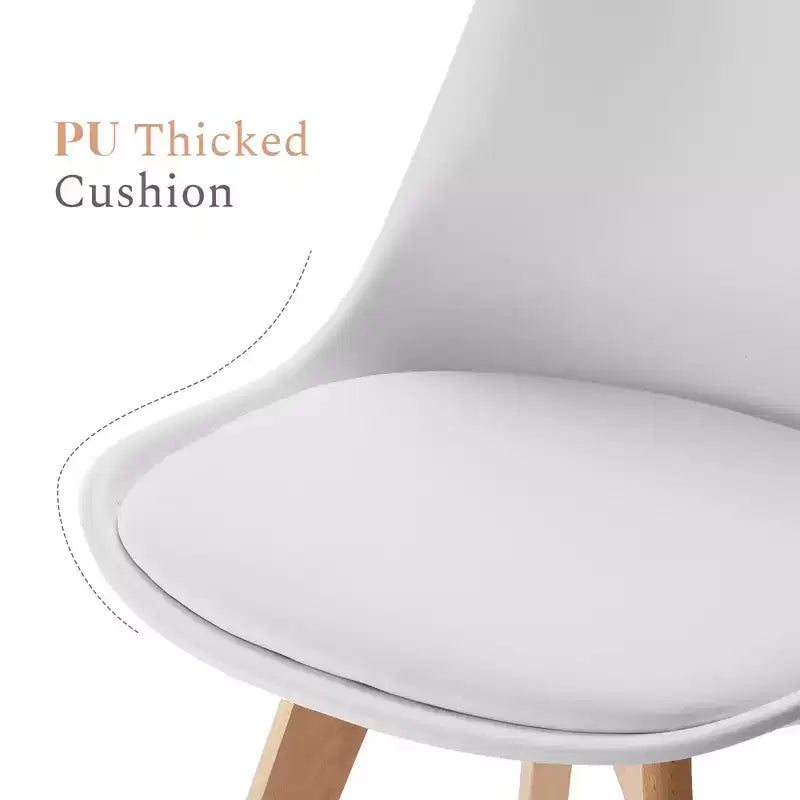 JIONJOY Chaises de salle à manger d'appoint rembourrées, lot de 4
