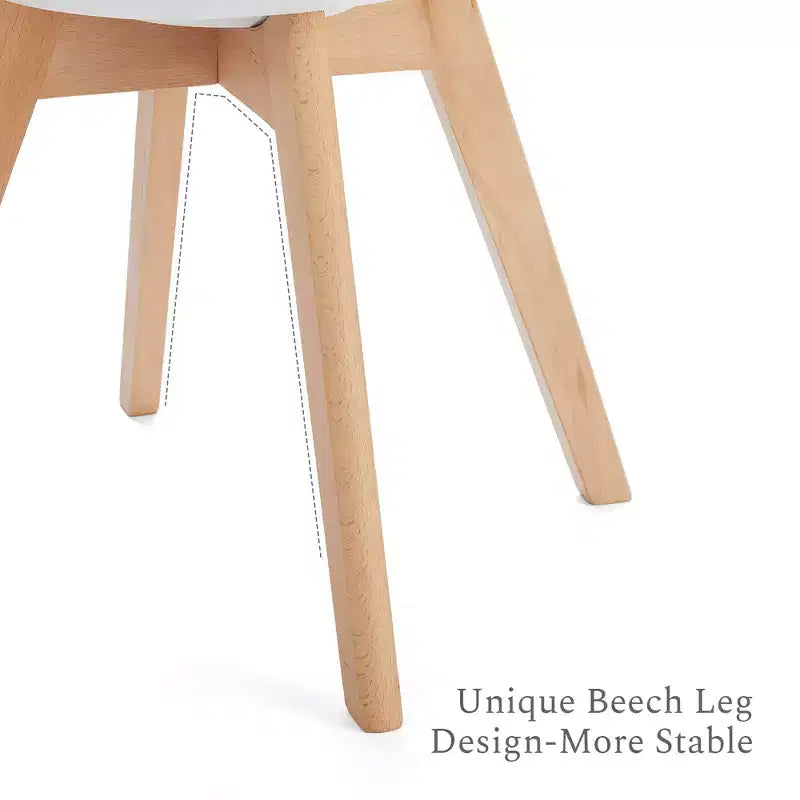 JIONJOY Chaises de salle à manger d'appoint rembourrées, lot de 4