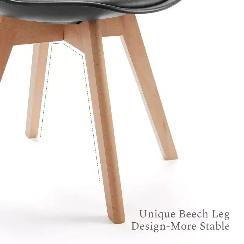 JIONJOY Chaises de salle à manger d'appoint rembourrées, lot de 4