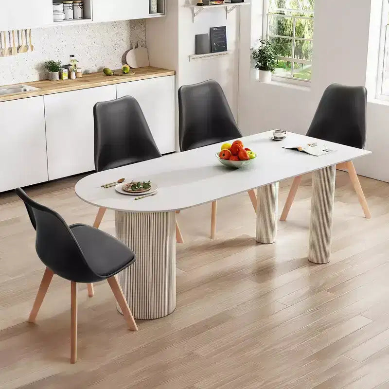 JIONJOY Chaises de salle à manger d'appoint rembourrées, lot de 4
