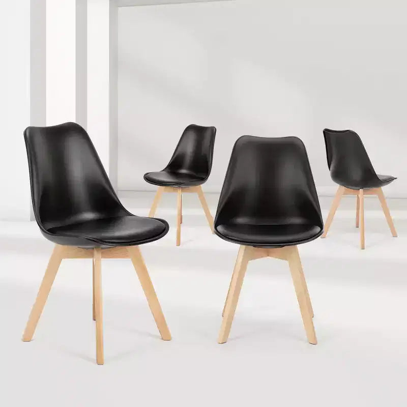JIONJOY Chaises de salle à manger d'appoint rembourrées, lot de 4