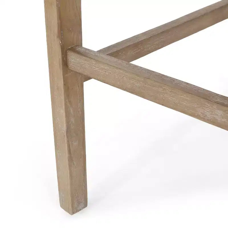 Christopher Knight Home Oneida Tabourets de bar 76 cm en tissu, bois et cannage (lot de 2)