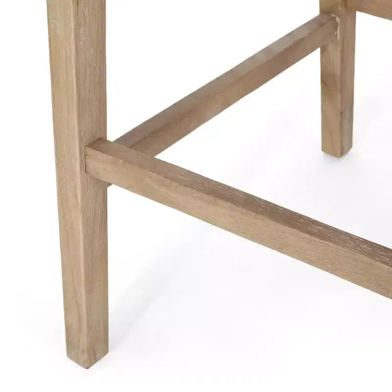 Christopher Knight Home Oneida Tabourets de bar 76 cm en tissu, bois et cannage (lot de 2)