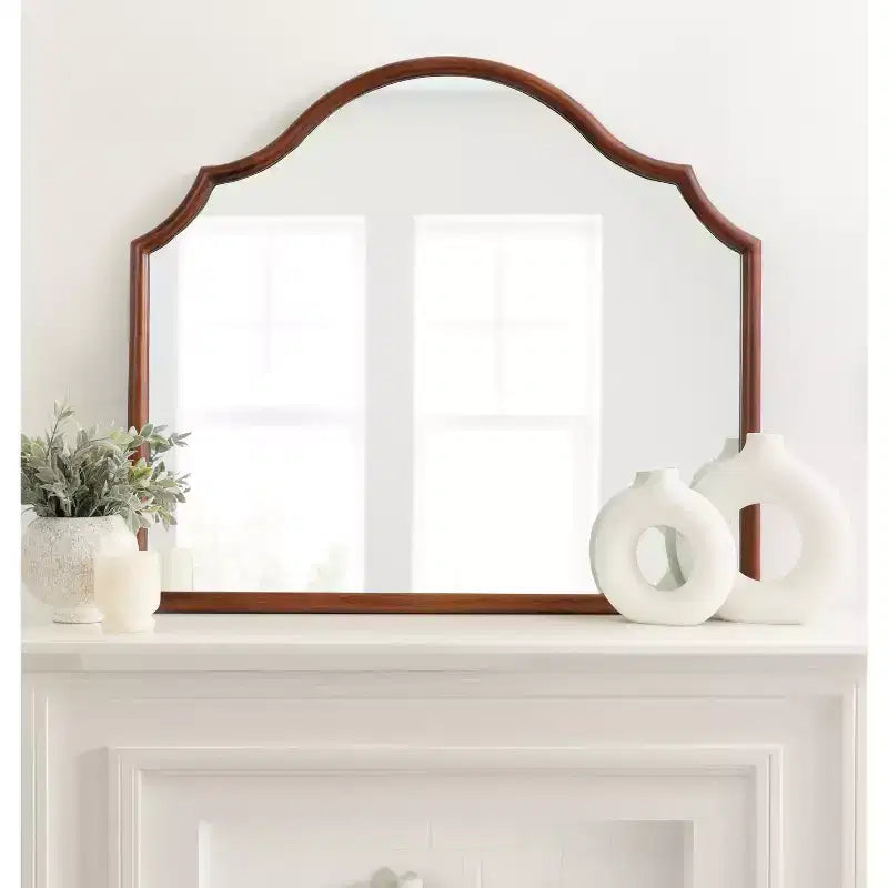 Miroir mural arqué en bois Leanna 32x28 par Kate & Laurel All Things Decor