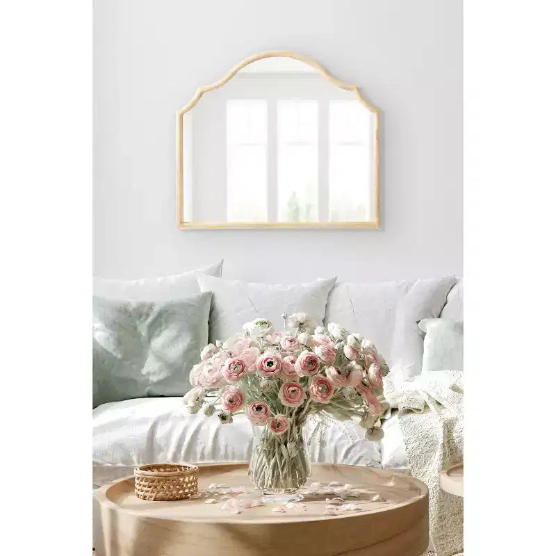 Miroir mural arqué en bois Leanna 32x28 par Kate & Laurel All Things Decor