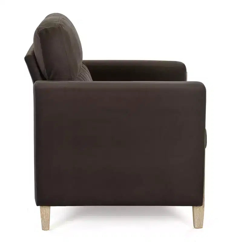 GDFStudio Hannah Canapé simple 33 po de large avec pieds en bois d'hévéa