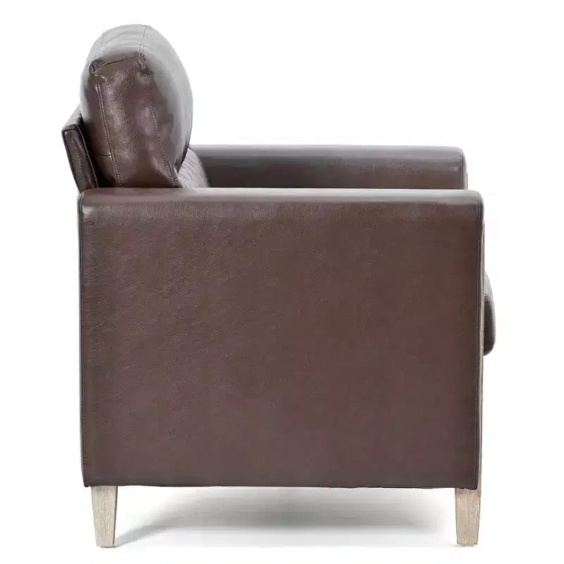 GDFStudio Hannah Canapé simple 33 po de large avec pieds en bois d'hévéa