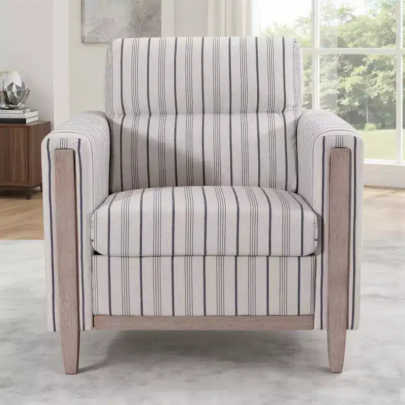 GDFStudio Hannah Canapé simple 33 po de large avec pieds en bois d'hévéa