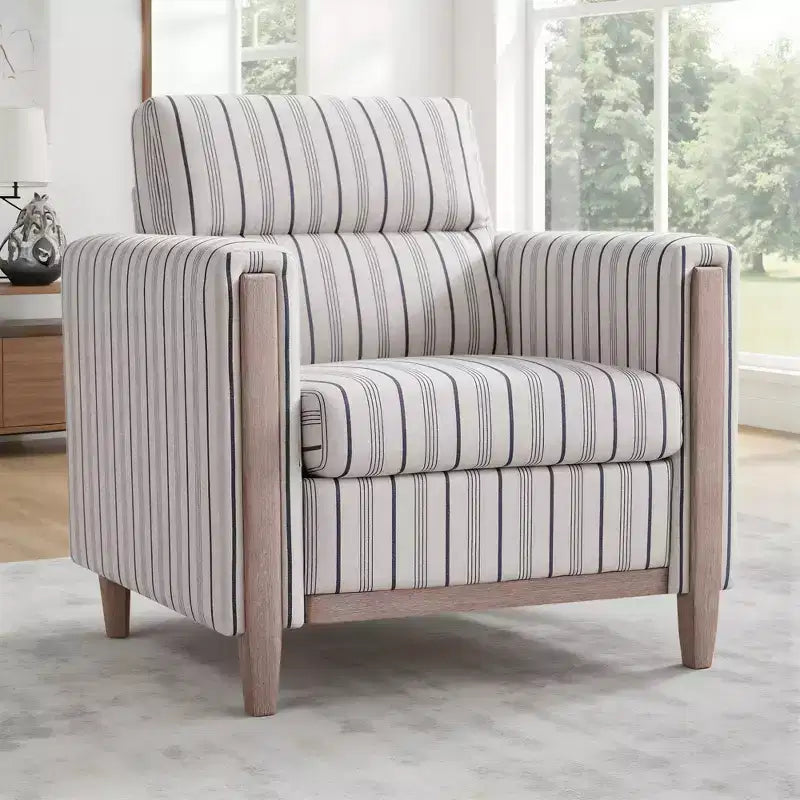 GDFStudio Hannah Canapé simple 33 po de large avec pieds en bois d'hévéa