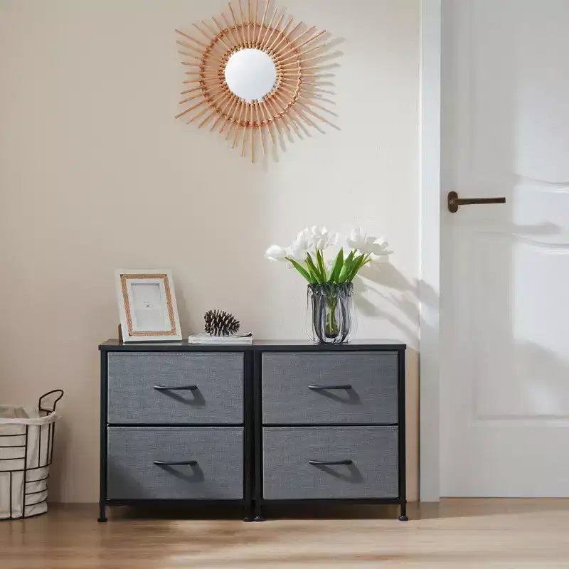JIONJOY 2 - Tables de chevet à 2 tiroirs (Lot de 2)