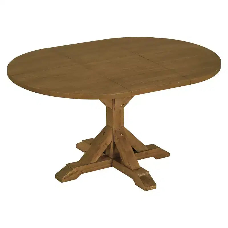 Ensemble de salle à manger 6 pièces Whisen Farmhouse, ensembles de salle à manger de cuisine avec table à manger extensible, 1 banc et 4 chaises de salle à manger à dossier échelle