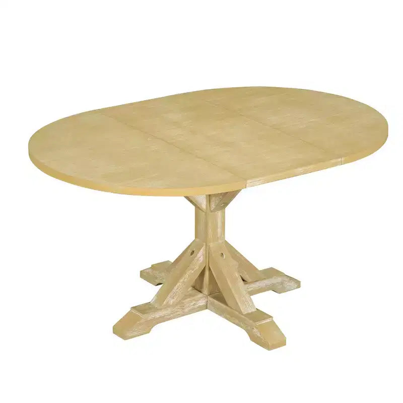 Ensemble de salle à manger 6 pièces Whisen Farmhouse, ensembles de salle à manger de cuisine avec table à manger extensible, 1 banc et 4 chaises de salle à manger à dossier échelle