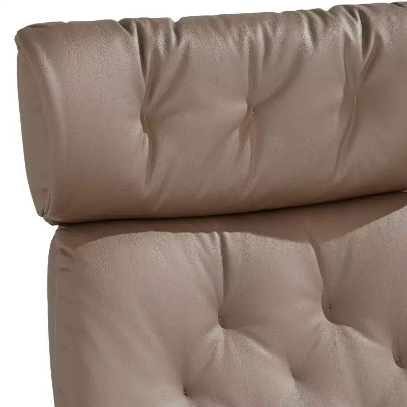 Fauteuil inclinable et ottoman pivotant réglable en similicuir BenchMaster Melia Cocoa