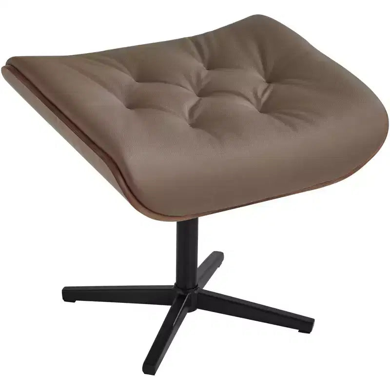 Fauteuil inclinable et ottoman pivotant réglable en similicuir BenchMaster Melia Cocoa